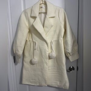 Elegant Cream Women's Coat